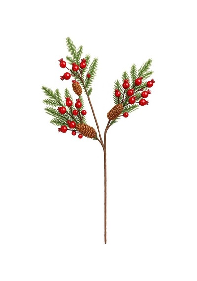 Beysüs Yılbaşı Ağacı Süsü Kokina Dalı Kozalaklı 75 Cm Diğer