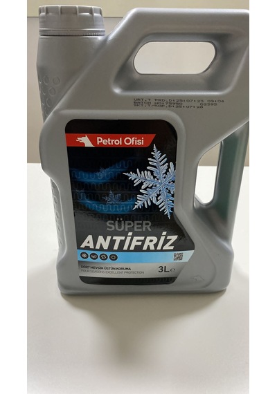 Petrol Ofisi Süper Yeşil Antifriz 3 Lt 2023 Üretim
