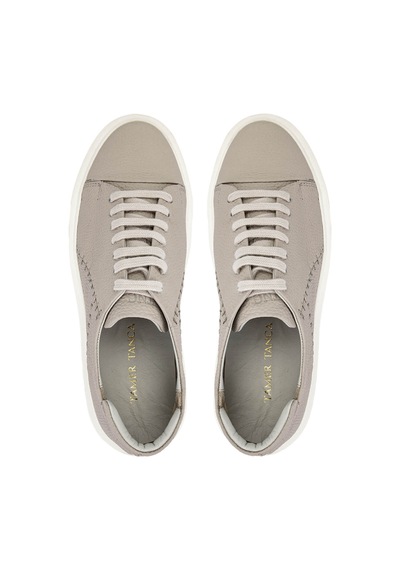 Tamer Tanca Erkek Hakiki Deri Bej Sneakers & Spor Ayakkabı 1093 1335 Erk Ayk Y25 Bej Fltr Bej