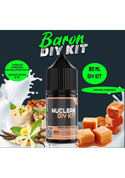 Nuclear 30 Ml Dıy Kit Baron Gıda Aroması 6 Ml Aroma İçerir