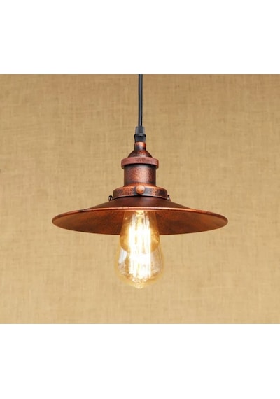 Mylights Retro Bakır Eskitme Tekli Sarkıt Avize 23 Cm (423971981)