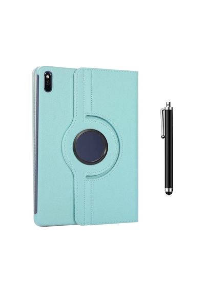 Matepad 11 2021 10.95 Inç Uyumlu 360 Dönerli Tablet Kılıfı + Kalem Mavi