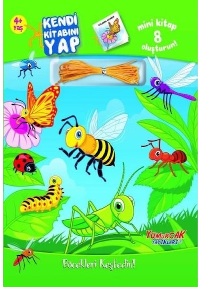 Kendi Kitabını Yap - Böcekleri Keşfedin 4+ Yaş - Ezjı-772455
