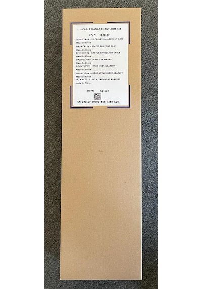 Dell 1U Cable Management Arm Kit DP/N 02J1CF