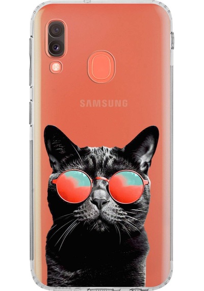 Samsung Galaxy A20e İle Uyumlu Kedi 3 Kamera Korumalı Şeffaf