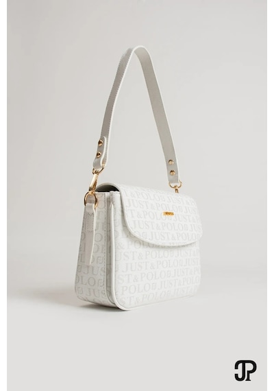 Just Polo Günlük Kombinlere Uygun Kadın Orijinal Günlük El Ve Omuz Çantası Shoulder Bag Beyaz