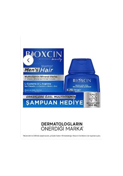 Bıoxcın Men's Haır 30 Tablet + Şampuan Hediyeli