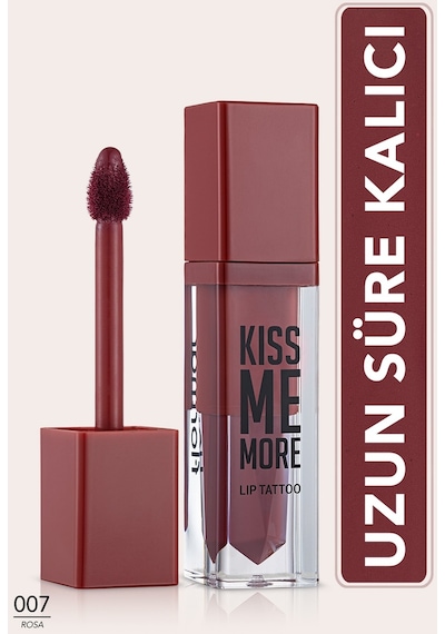 Flormar Uzun Süre Kalıcı Mat Ruj (GÜL KURUSU) - Kiss Me More Lip Tattoo - 007 Rosa - 8690604572878