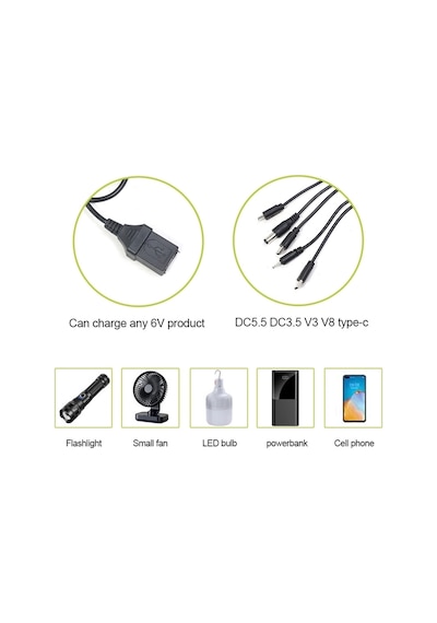 Ws-6010 6v 3.5w 500 Mah Güneş Paneli Solar Sistem Çok Renkli