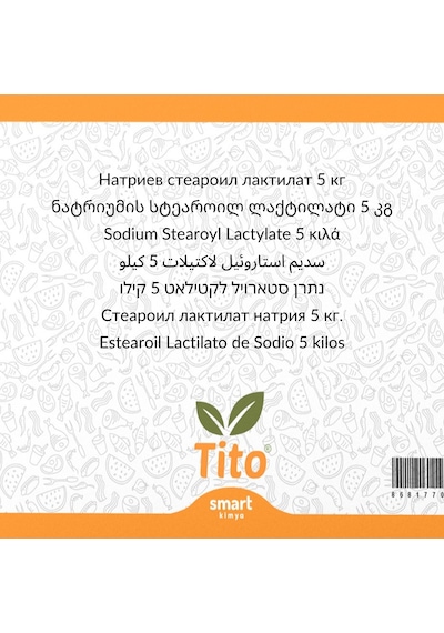 Sodyum Stearoil Laktilat Ssl E481 5 Kg