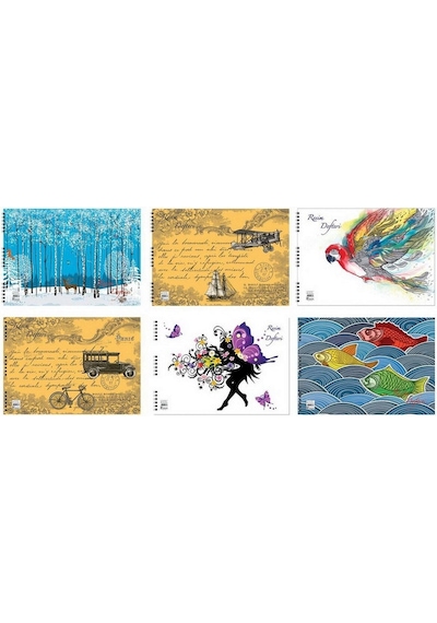 25x35 Spiralli 15 Yaprak Resim Defteri