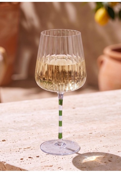 The Mia Şarap Kadehi Mor Yeşil 500 Ml Çok Renkli