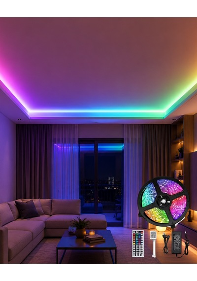 5 Metre 3 Şeritli Led