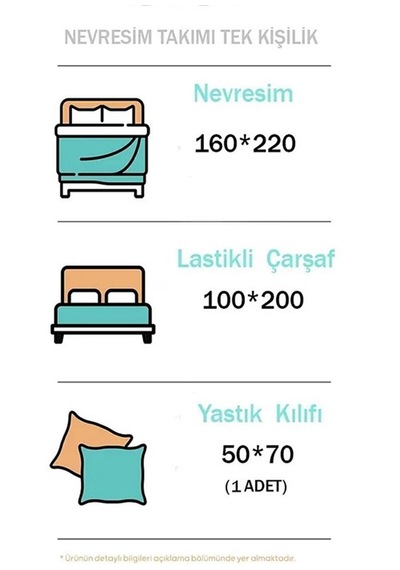 More Home Tek Kişilik Yorgan Kılıfı + Yastık Kılıfı Gül Kurusu Antrasit