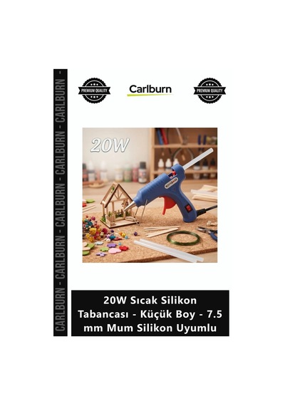 Özel Üretim Pratik Hızlı Isınan 20w Sıcak Silikon Tabancası Küçük Boy 75 Mm Mum Silikon Uyumlu