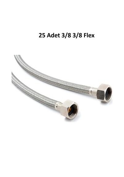 25 Adet Toptan 3-8 3-8 Fleks Flex Klozet Bağlantı Hortumu