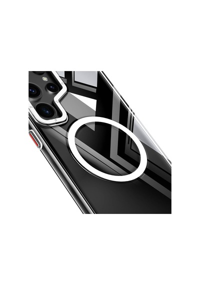 Galaxy S24 Ultra Uyumlu Kılıf Magsafe Sararmaya Dayanıklı Youngkit Clear Crystal Serisi Siyah