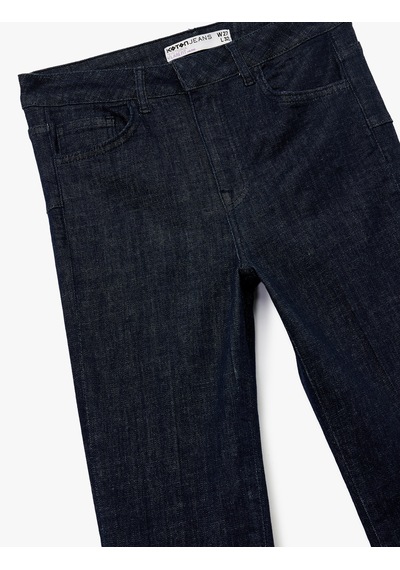 Koton Normal Bel Dar Kalıp Cepli İspanyol Paça Jean Pantolon - Flare Jeans Koyu İndigo 6wal40085md Dark Indigo Koton Normal Bel Dar Kalıp Cepli İspanyol Paça Jean Pantolon - Flare Jeans Koyu İndigo 6wal40085md Dark Indigo
