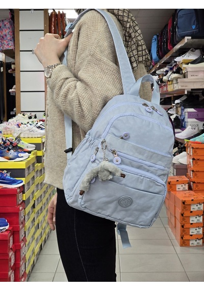 My Polo 2113-8745 Kadın Krinkıl Kumaş Çok Gözlü Astarlı Petli Su sırt çantası