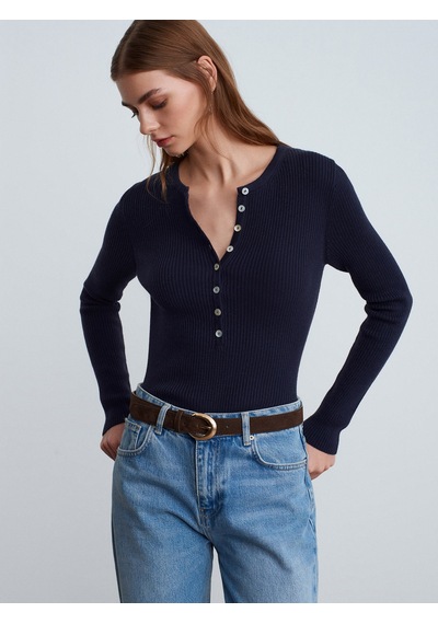 Dilvin 10819 Yün Karışımlı İnce Triko-laci Mel. Laci Mel.