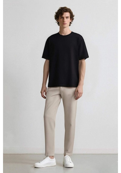 DeFacto Jogger Düz Paça Her Yöne Esneyen Yazlık Kumaş Pantolon -  T6317AZ25SPBG609