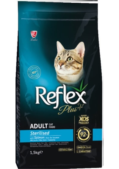 Reflex Plus Somonlu Kısırlaştırılmış Yetişkin Kedi Maması 1500 G