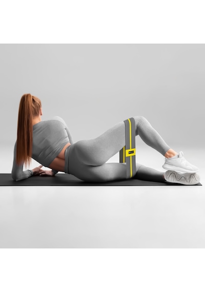Pilates ve Squat Egzersiz Kaymaz Kumaş Direnç Bandı 40 cm