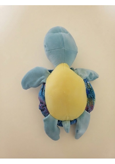 Peluş Kaplumbağa Parlak Kumaş-25 Cm Mavi