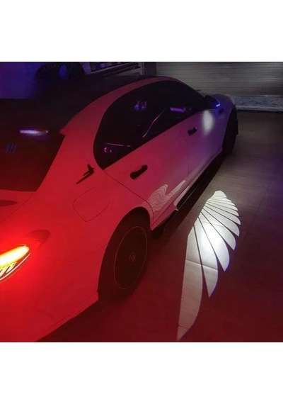 Noiser Universal Oto Araç Ayna Altı Angel Led Otomobil Gündüz Farı Araba Melek Kanat Led Beyaz