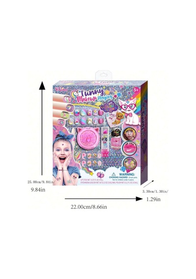 Tokidas Funny Makeup Playing Glow İn The Dark Takma Tırnaklı Makyaj Güzellik Seti