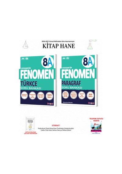 Fenomen 8. Sınıf Türkçe A Ve Paragraf A Seti