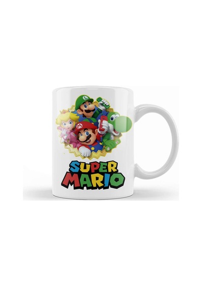Süper Maio Mario Bros Kupa Bardak Porselen Karışık
