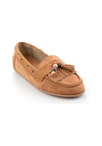 Bambi Taba Kadın Loafer Ayakkabı K01566004972 Taba