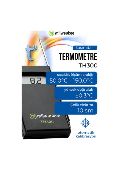 Milwaukee Th300 Dijital Paslanmaz Çelik Termometre