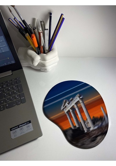 Apollon Tapınağı-side Temalı Bilek Destekli Mouse Pad Mousepad