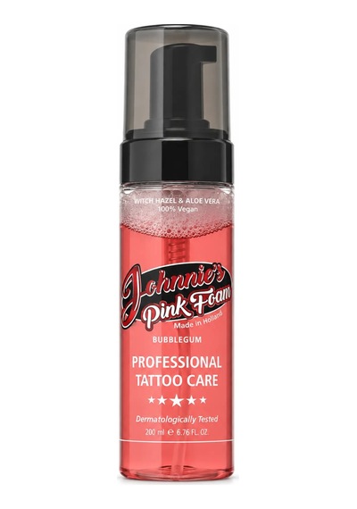 Johnnie's Pink Foam 200 Ml Vegan Bubblegum Dövme Temizleme Ve Rahatlatıcı Köpük