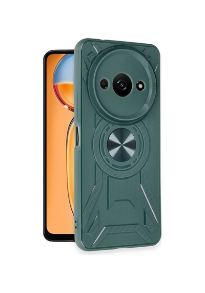 Mey İthalat Redmi A3 4g Kılıf Lincoln Silikon - Koyu Yeşil