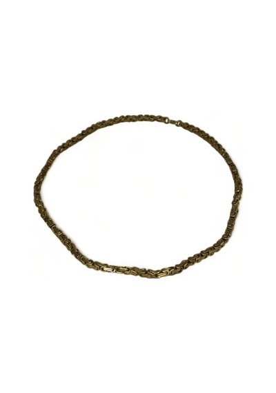 Erkek Çelik Sarı Kral Zincir 60 Cm Gold