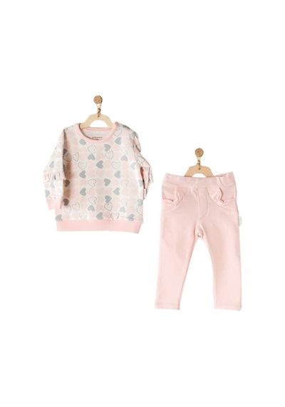 Mickey Mouse Andywawa AC23250 Heart To Heart 2Li Bebek Takım Pink Pembe