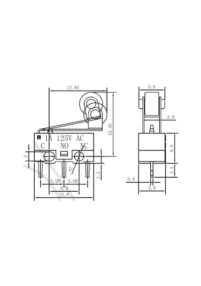 Ic-162c Makaralı Mini Micro Switch Kw10-z4p