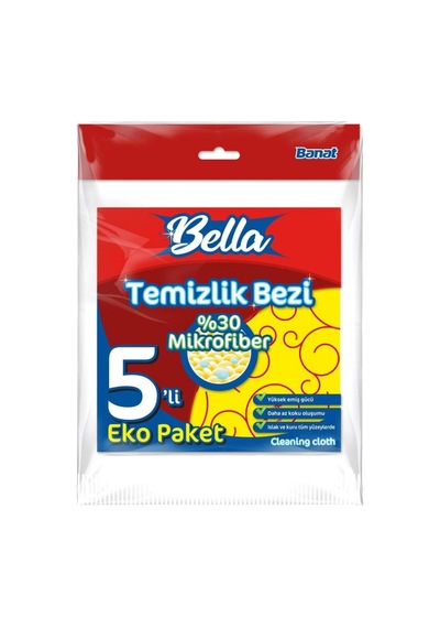 %30 Mikrofiberli Temizlik Bezi 5'li Eko Paket Diğer