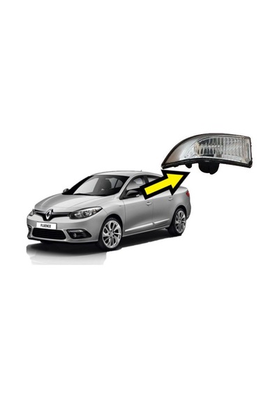 Renault Megane 3 - Fluence - Latitude Ayna Sinyali Sağ Sürücü Ta