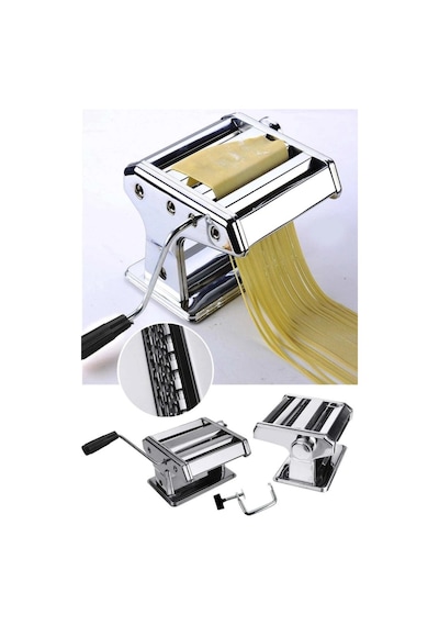 Küçük Boy Paslanmaz Çelik Manuel Erişte Ve Makarna Makinesı 150mm Vd6175 Inox