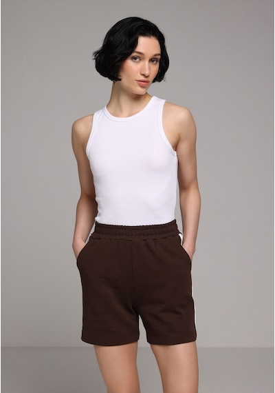 Colin's Colins Regular Fit Orta Bel Düz Kadın Kahverengi Şort Cl1079056 Q1.v1 Brw