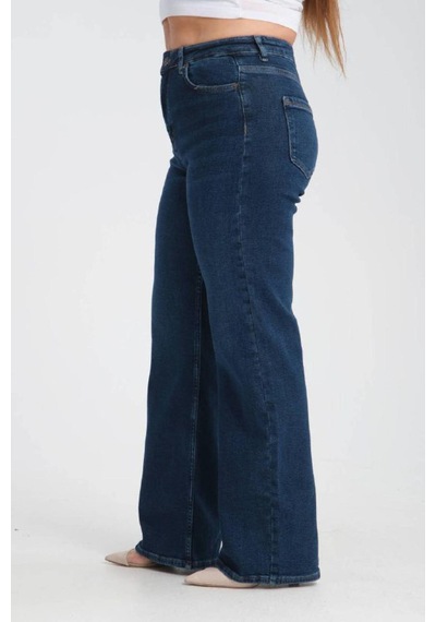 Lacarino 7652 Nita Kadın Jean Pantolon Dark Blue