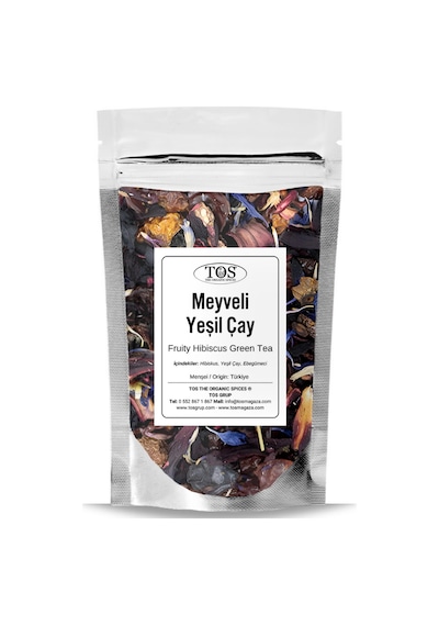 Tos The Organic Spices Meyveli Hibiskus Yeşil Çay 40 G