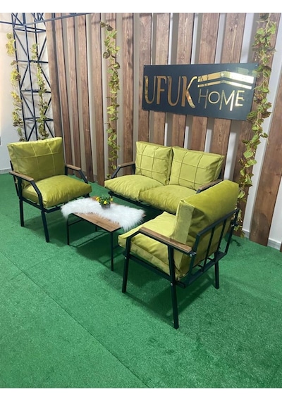 Ard & Garden Linda 2 1 1 Sehpa Bahçe Takımı, Balkon Mobilyası, Şık Ve Rahat Balkon Bahçe Mobilyaları Koltuk Yeşil Ard & Garden Linda 2 1 1 Sehpa Bahçe Takımı, Balkon Mobilyası, Şık Ve Rahat Balkon Bahçe Mobilyaları Koltuk Yeşil