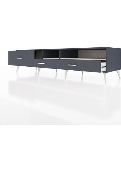 Kronos Tv Ünitesi 2 Raflı 3 Çekmeceli 220x59x51 Antrasit-aytaşı/antrasit Aytası/antrasıt - Antrasıt Kronos Tv Ünitesi 2 Raflı 3 Çekmeceli 220x59x51 Antrasit-aytaşı/antrasit Aytası/antrasıt - Antrasıt