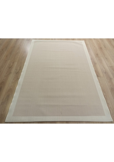 Çam Halı Sisal 9427 Krem / Bej Bordürlü Jüt Sisal Kilim - 80x150