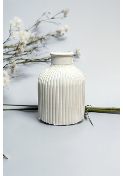 Bernami Mumluk Şamdanpinterest Çizgili Tombul Beton Vazo Diğer